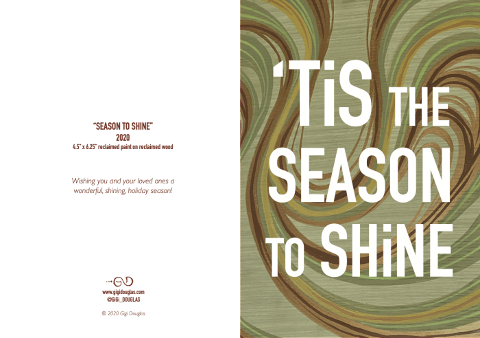Season to Shine card by Gigi Douglas