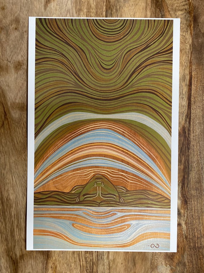 Eyes Closed, Soul Open print by Gigi Douglas