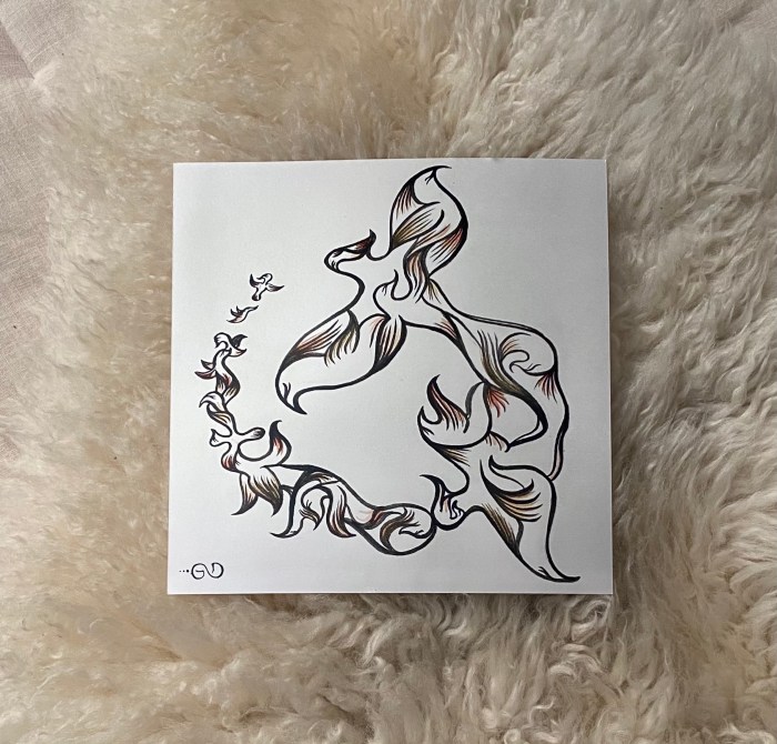 Train of Birds Print by Gigi Douglas